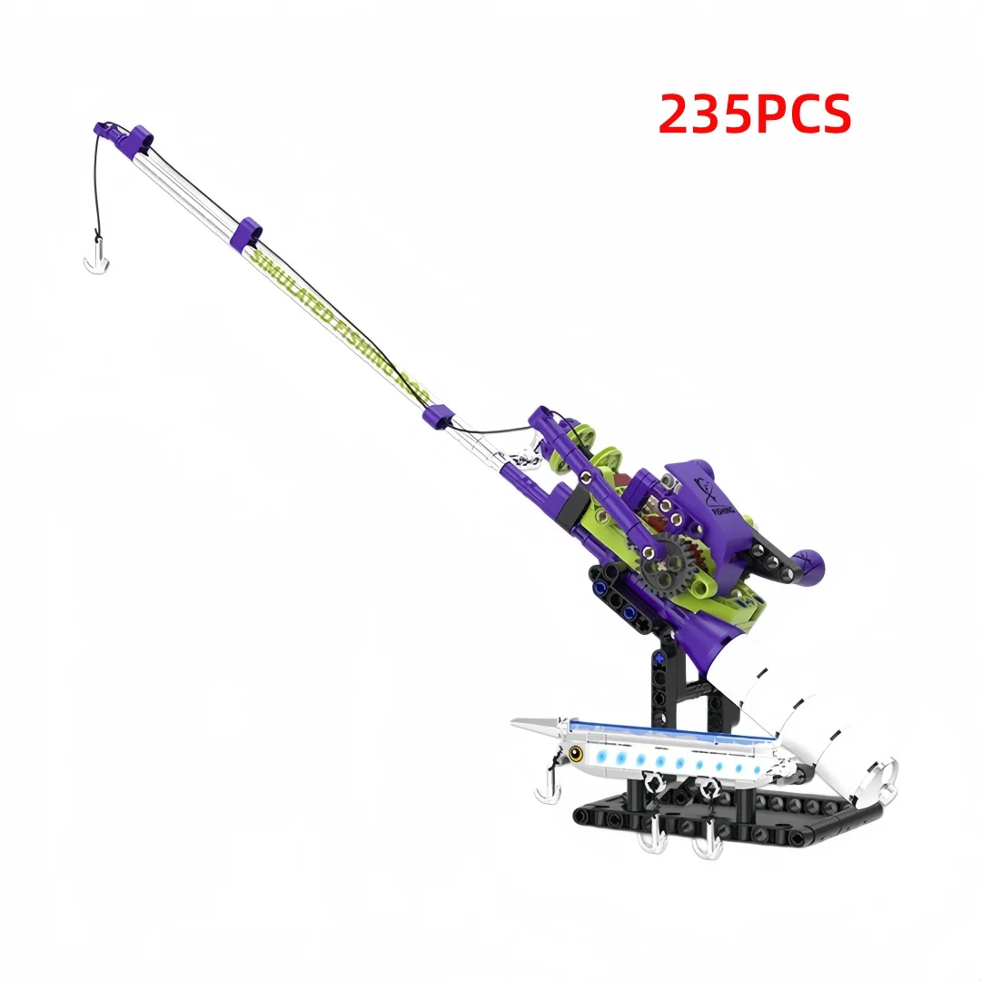KNEW BUILT Angelruten-Bausteine – lustiges Spielzeug mit Rolle und Schnur, interaktive Eltern-Kind-Aktivität, Geburtstags- und Weihnachtsgeschenk für Kinder – Detail 9