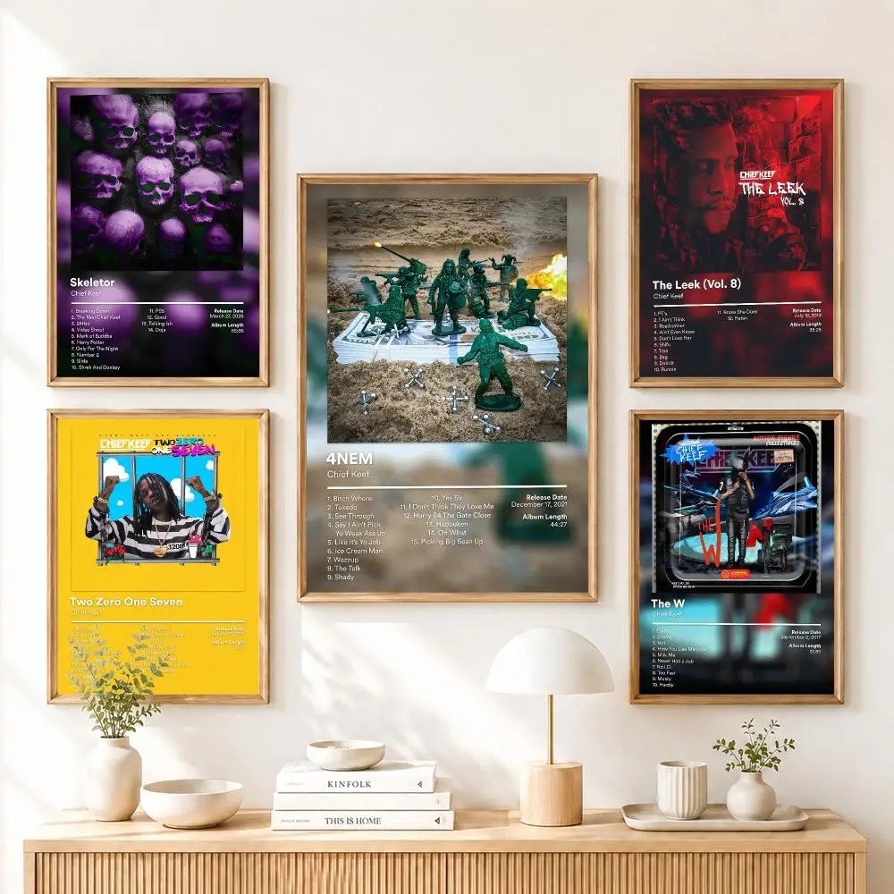 C-Chief K-Keef 4NEM Poster Home Living Bed Room Bar Hallway Sticky Wall Art Printing Aesthetic Decor