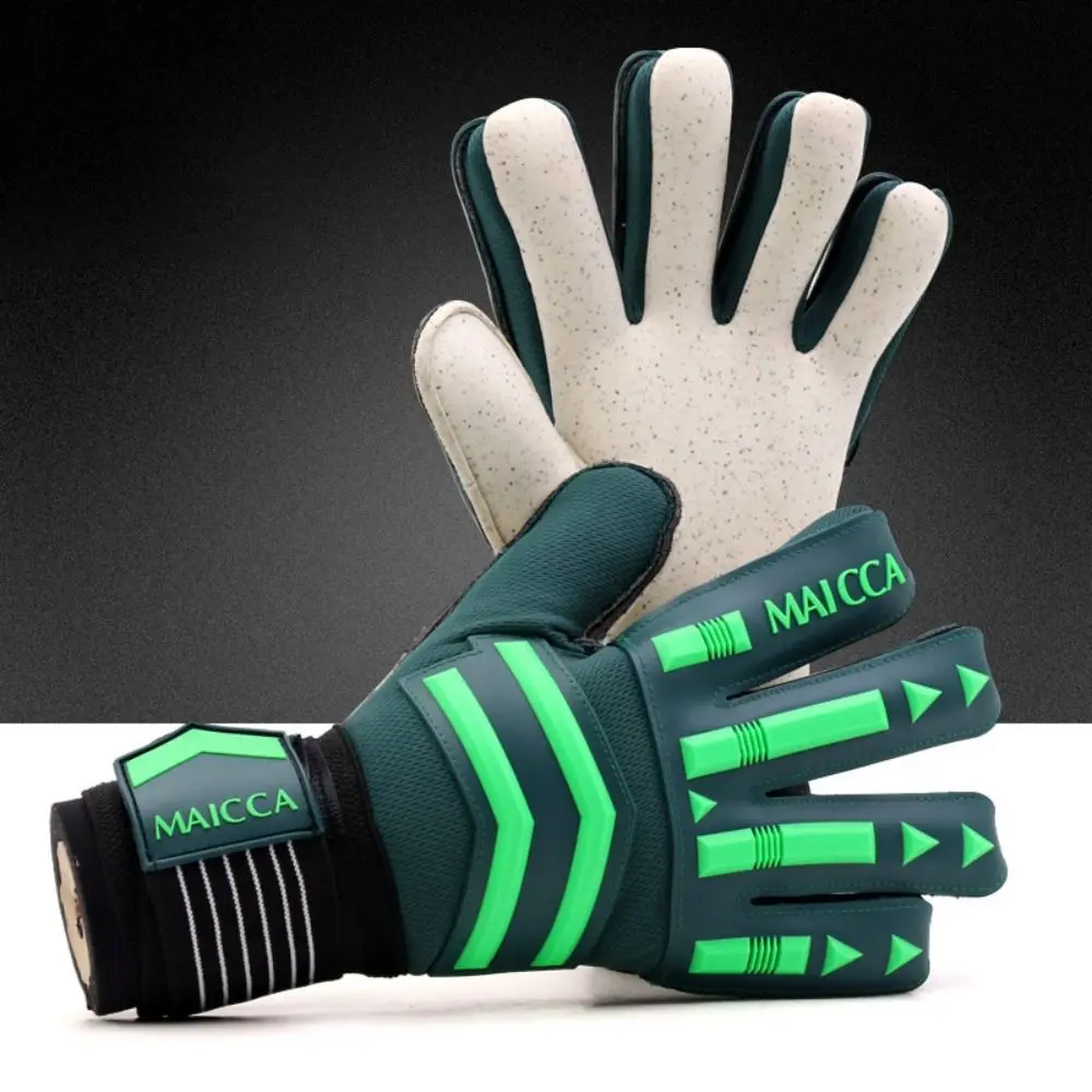 Anti-Slip Goalie Gloves Finger Protection Cushioning Latex Gloves Soft Breathable Soccer Goalkeeper Gloves Adult