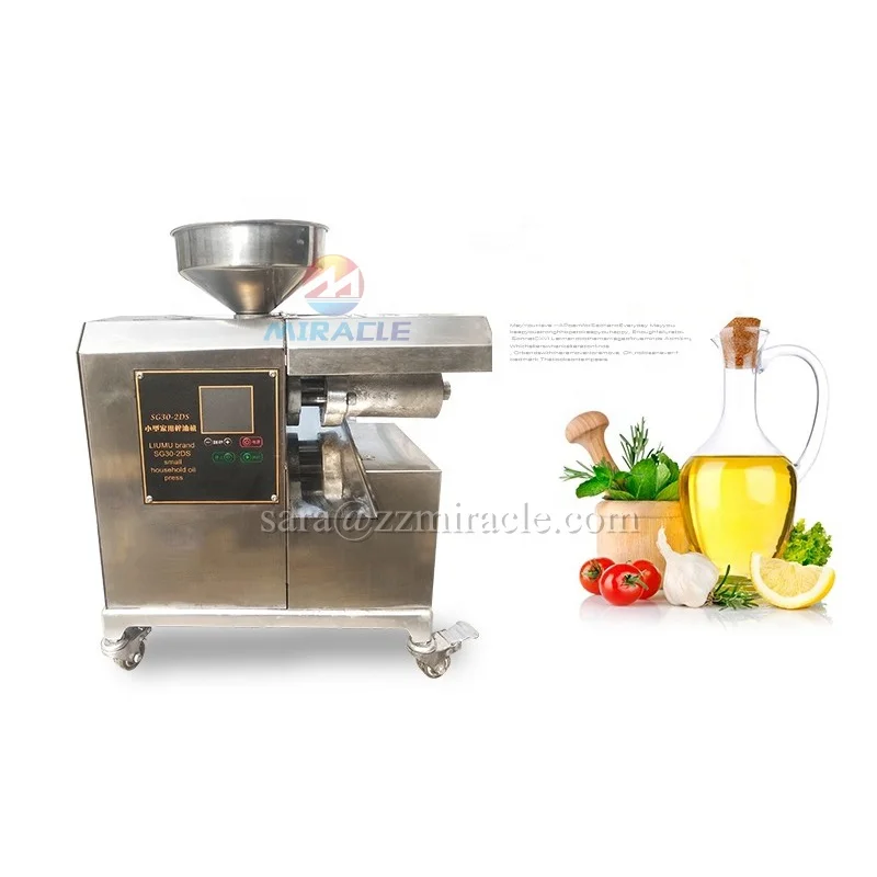 Small Home Use  Coconut/  Black Seeds / Sunflower Oil Mini Cold Press Machine