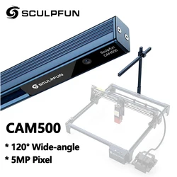 SCULPFUN CAM500 Camera 5MP Pixel 120° Wide-angle Lens with for Sculpfun S6/S6 pro/S9/S10/S30/S30 Ultra series Laser Engravers