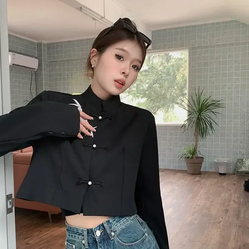 

Jackets Women Chinese Style Retro Casual Streetwear Print Loose Popular Spring Attractive Simple Leisure Fashion Creativity New