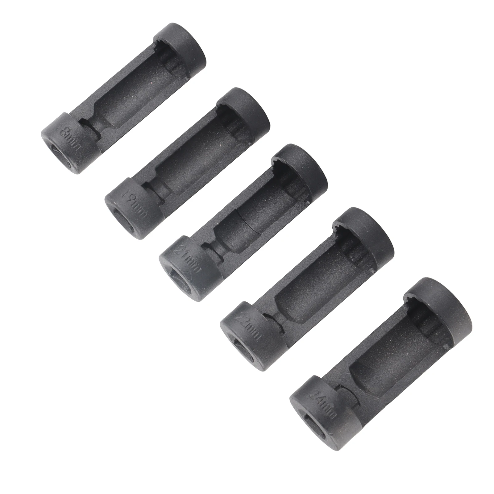5Pcs Suspension Strut Nut Socket Set ZK-081 1/2in Drive 18-24mm 12 Point For Auto Repair