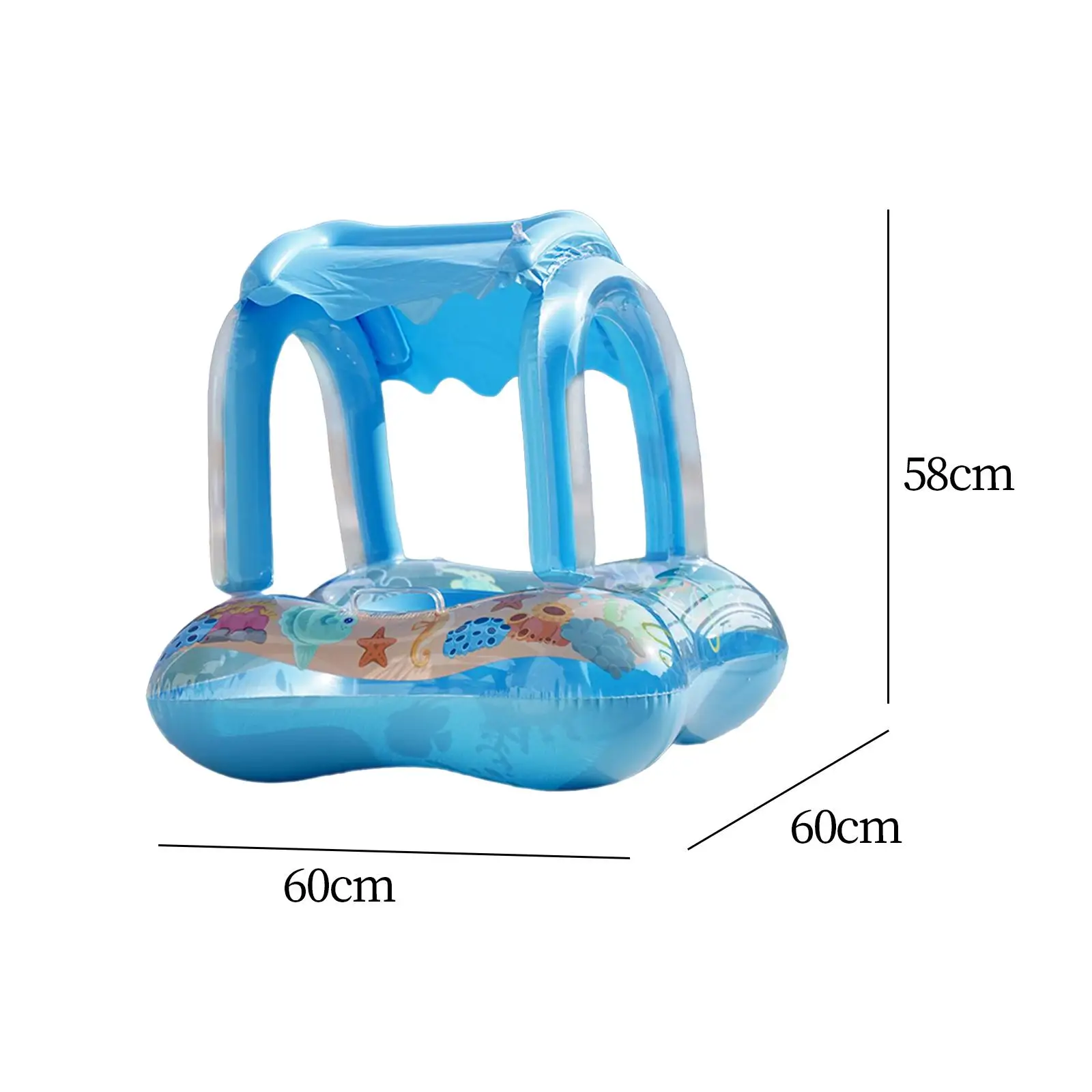 Inflatable Baby Pool Float Creative Swim Ring for 1-4 Years Old Durable Baby Swimming Ring for Boys Girls Kids Beginner Swimmers