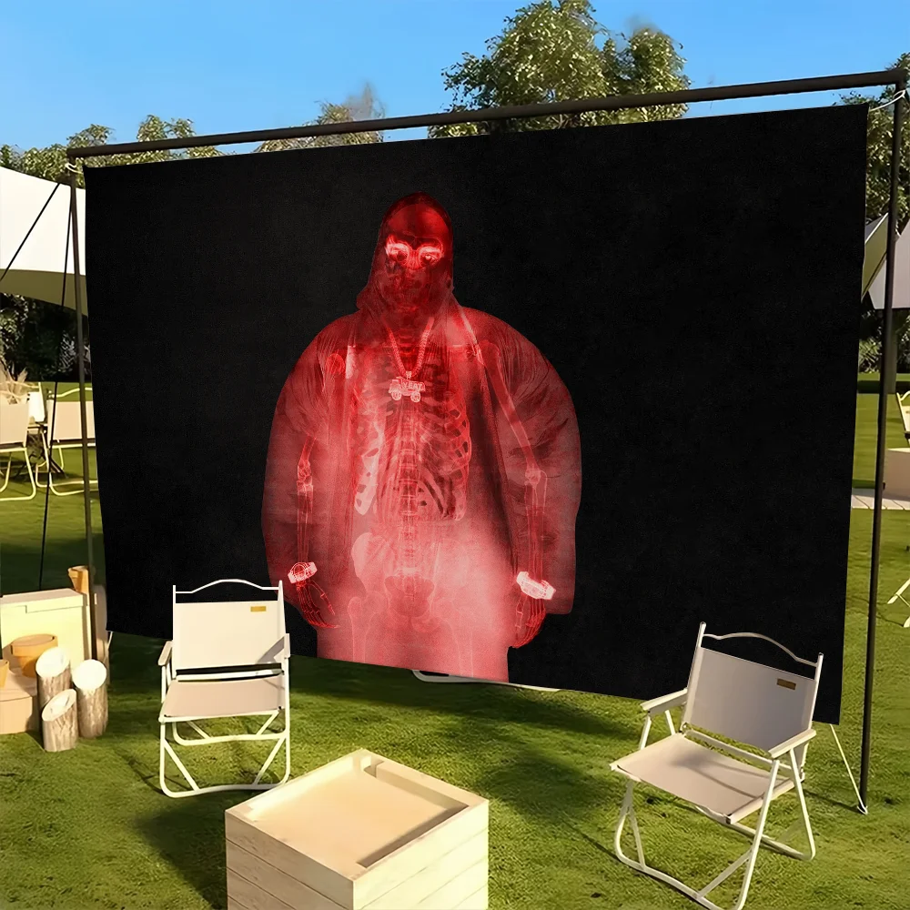 العلم للفن مغني الراب ألبوم غرفة الخيال العلمي ديكور المنزل الجدار الشنق المنزل Y-Yeat ديكور راية