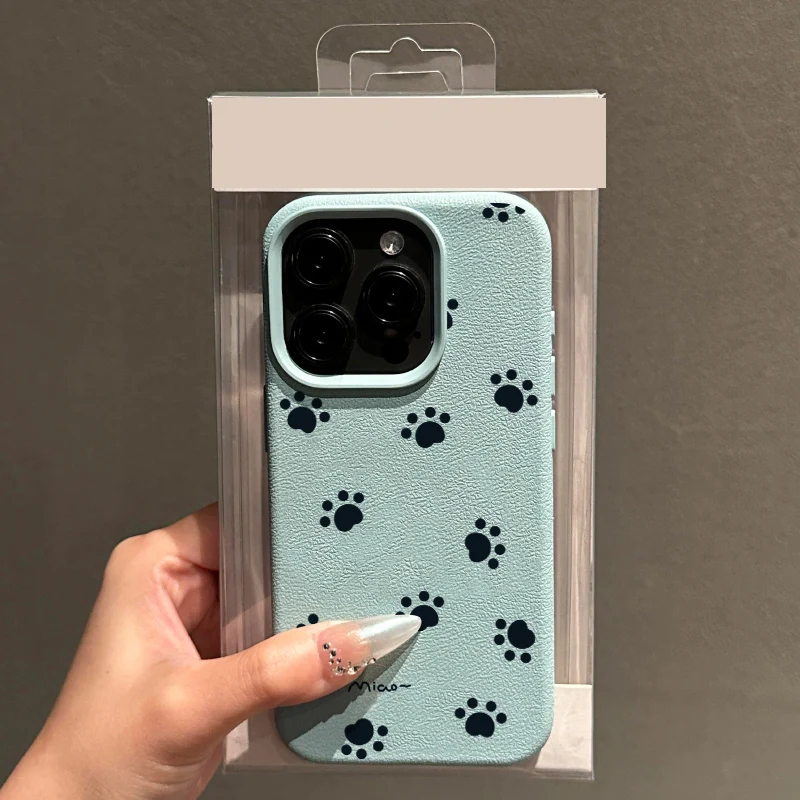 لطيف بسيط القط مخالب لون الحلوى Lichee نمط الحال بالنسبة آيفون 16 15 14 13 12 11 برو ماكس X XS XR 7 8 زائد لينة غطاء سيليكون