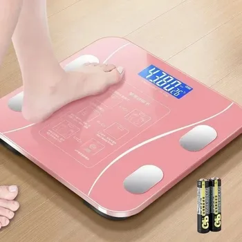 무게추 체중계 전문 지방 스마트 블루투스 키 측정 무게추, 다기능 인체 전자 체중계, 가정용