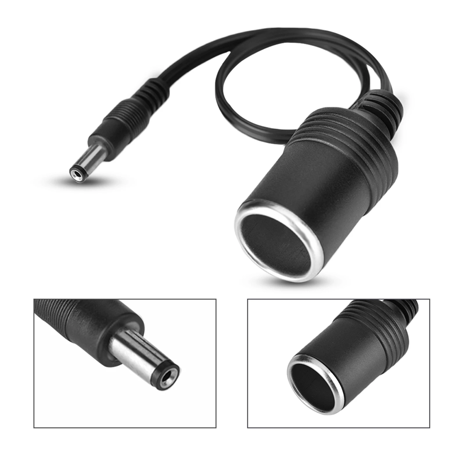 female to female cigarette lighter adapter DC 5.5 x 2.1mm Female Plug to Car Cigarette Lighter Female Socket Power  Supply Cable