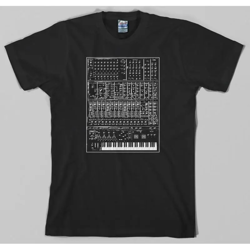 Camiseta sintetizadora analógica Moog Modular 80S sintetizador teclado Piano Korg