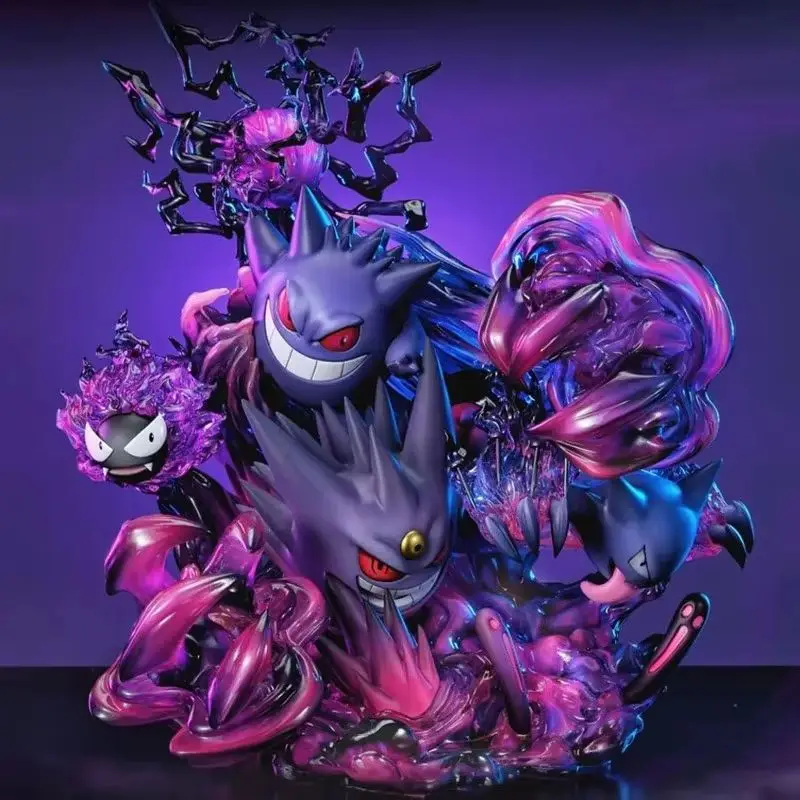 

Ghost Type Pokemon Figure Set Gastly Haunter Gengar Evolution Anime Collectible Ornament Home Decoration Birthday Present