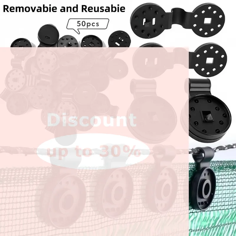 [50PCS Sun Shade Net Fastening Clips UV Resistant Shade Cloth Fix Clamps for Greenhouse Garden Patio Outdoor Plant Growing]