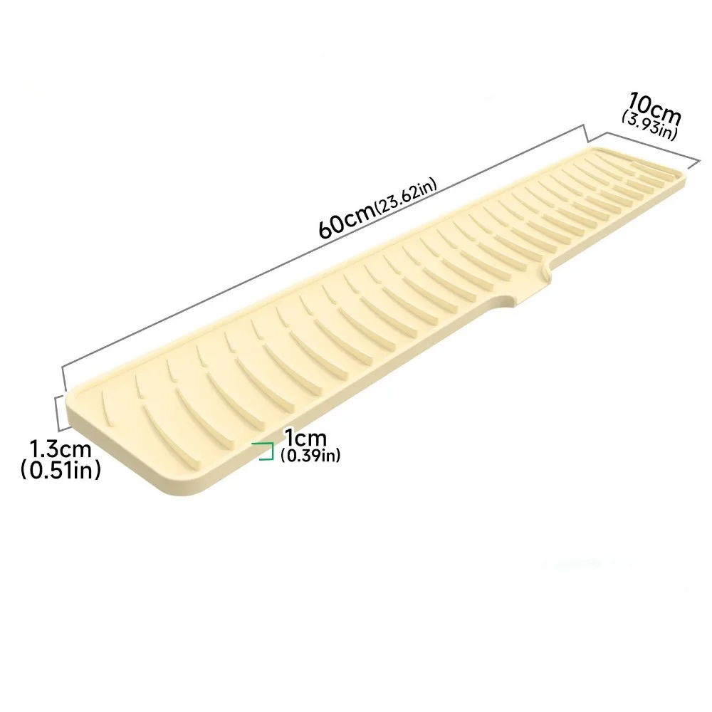 Super Absorbent Silicone Faucet Mat Moisture-proof Diatom Mud Diatomite Stone Sink Tray Multipurpose Reusable Counter Protector
