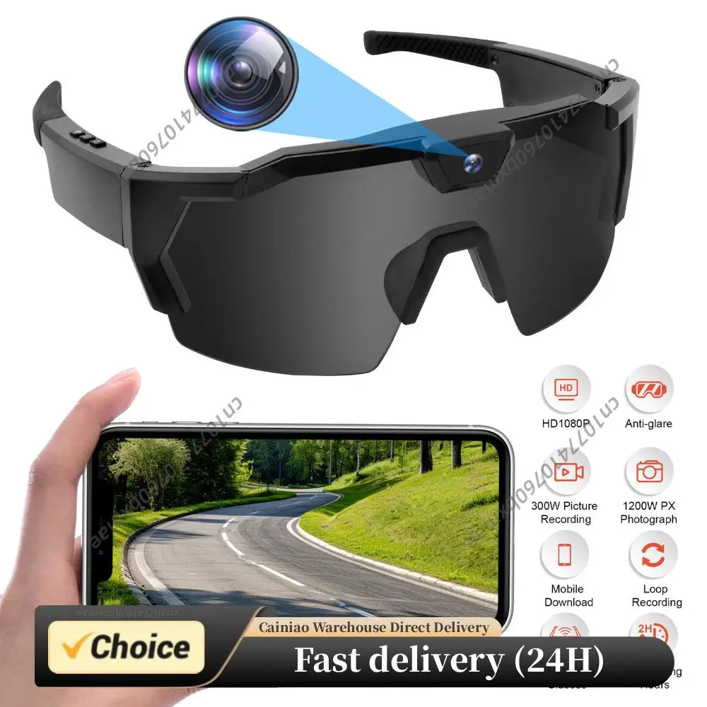

HD 1080P Camera Smart Sunglasses Outdoor Cycling Video Recorder Action Eyewear Polarized Sport Glasses For Riding Fishing