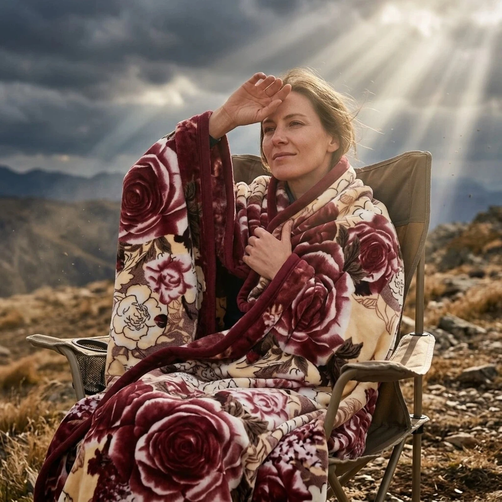 Blanket Double Sided Soft Plush  Warm Fuzzy Cozy Bedding for Cold Weather  King Size Available