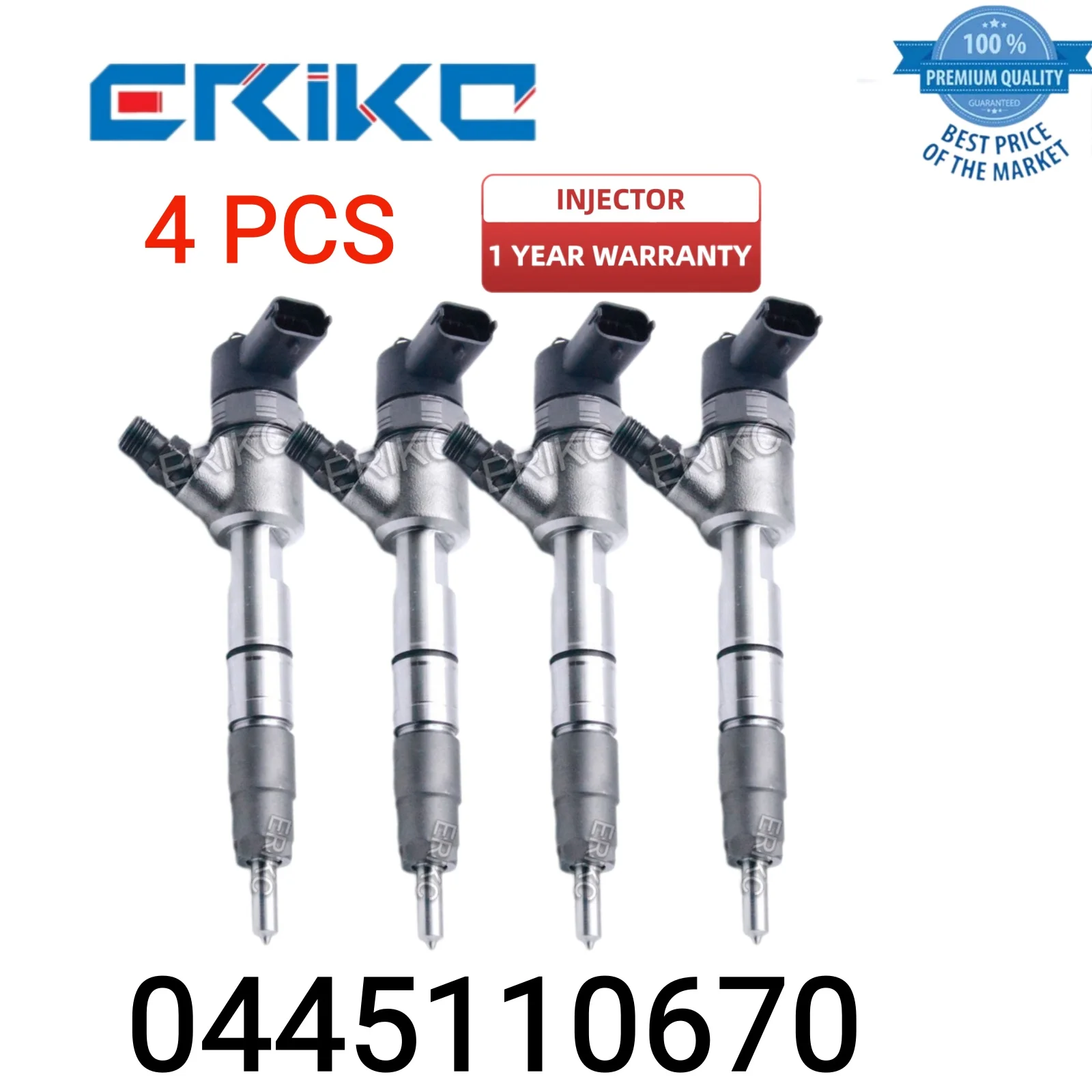 

4 PCS 0445110670 Injector Car 0 445 110 670 Injector Body 0445 110 670 Diesel Fuel Injector for JAC JENS1100200FA040