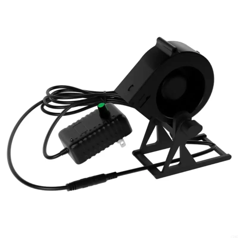

Desktop Blower Fan 12V 1A Adjustable Speed Cooling Blower Air Blower Suitable C7AC