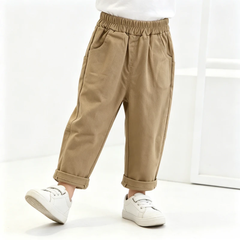 New Boys' Children's Trousers Spring Autumn Long Pants Casual Outdoor Pants Girls' Cartoon Pant Four Seasons