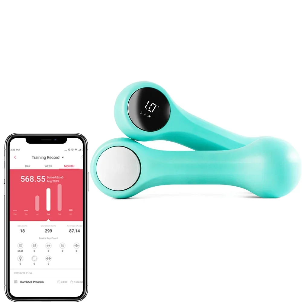 Customized Non Slip Portle Smart Dumbbell For Home Gym