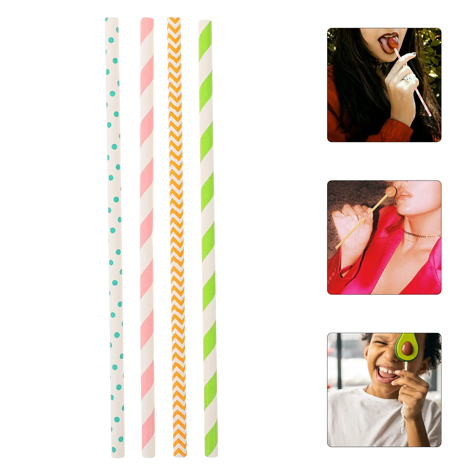 

100Pcs Marshmallow Sticks Thick Paper Candy Holders DIY Lollipop Marshmallow Making Supplies Lollipop Sticks Sugar DIY Bars