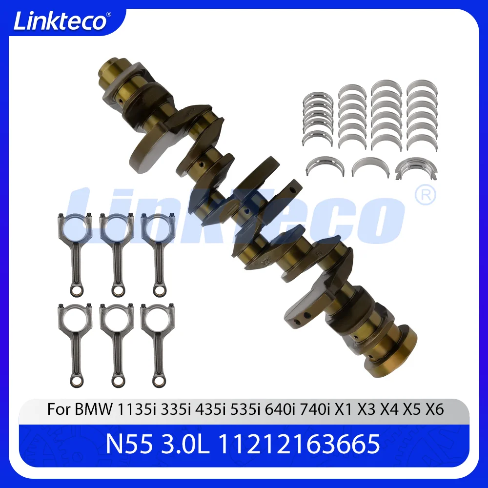 

Engine Crankshaft Main Connecting Rod Bearing Set For 3.0 T L BMW 1135i 335i 435i 535i 640i 740i X1 X3 X4 X5 X6 N55 N55B30 3.0L