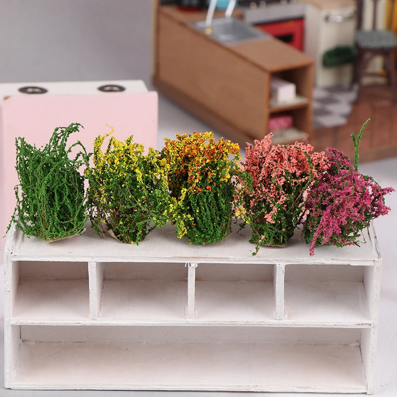 1 قطعة مجموعات زهرة النباتات زهرة مصغرة الشجيرات خصلات العشب DIY بها بنفسك نموذج بناء العمارة #2