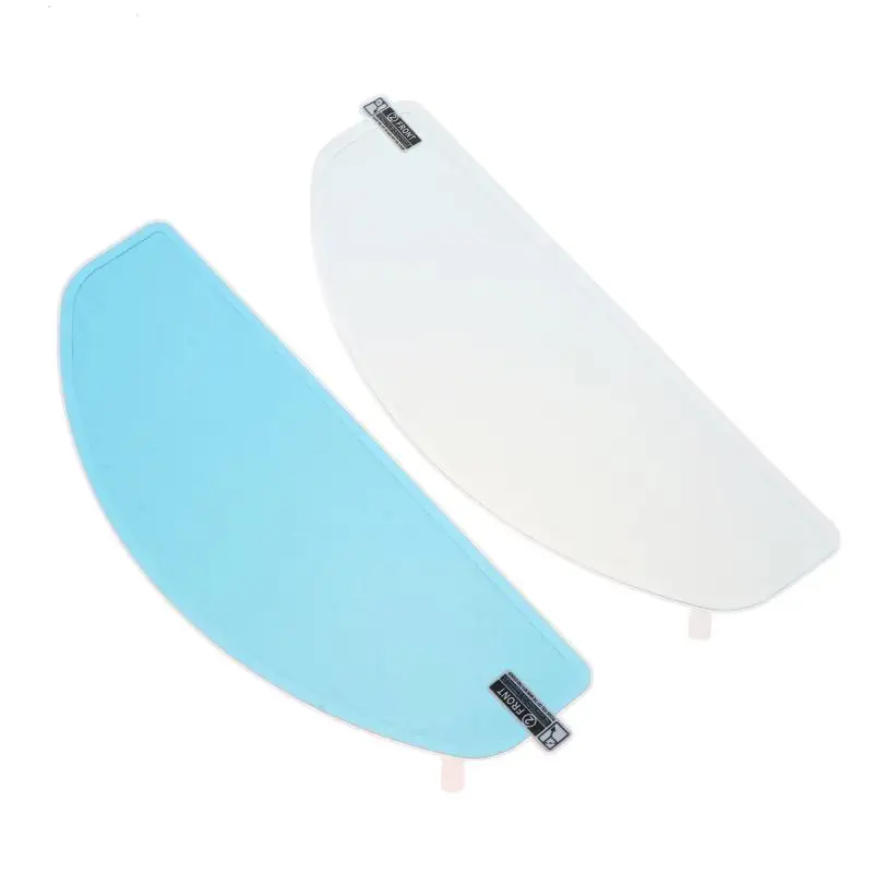New 2Pcs Moto Helmet Anti Fog Patch Film Rainproof Fog Resistant For Motorcycle Visor Universal Motor Racing Accessories