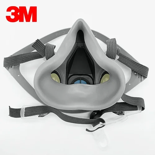 Imagen 2 del producto Máscara de Gas 15p 3M 6200 para decoración de pintura en aerosol, máscara de polvo químico, protección corporal, filtro de vapor tóxico, respirador, media máscara reutilizable