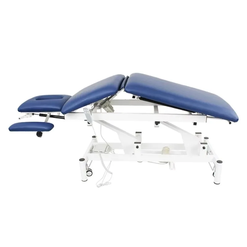 Manufacturer Direct Electric Massage Bed Physiotherapy Table Hospital Medical Adjustable Lifting Examination Bed Steel Material