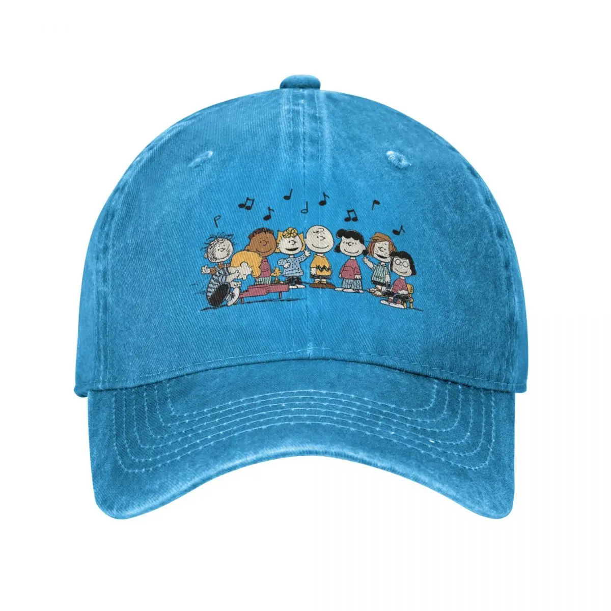 

Peanuts Schroeder Pigpen Franklin Charlie Sally Snoopy Baseball Cap Distressed Denim Washed Snapback Cap Adjustable Fit Caps Hat