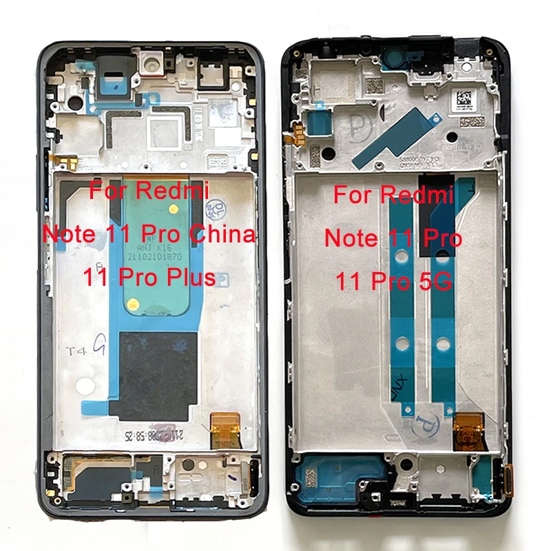 Pantalla LCD de 6,67 pulgadas Original para Xiaomi Redmi Note 11 Pro Plus 21091116UG /11Pro/11Pro 5G/11E Pro/Poco X4 Pro 5G, marco táctil