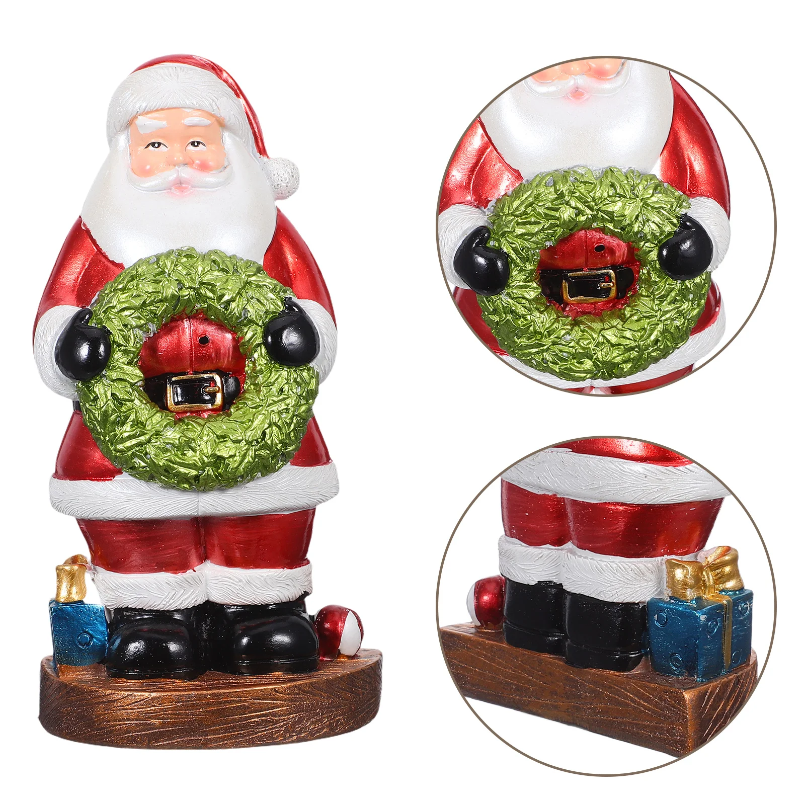 

Santa Claus Ornament Outdoor Figure Resin Small s Unique Mini Funny