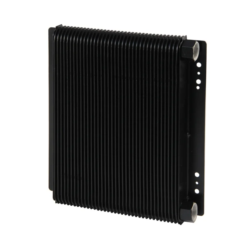 مبرد زيت ناقل الحركة العالمي لشركة فولكس فاجن كارمان 36 صف 72 لوحة ث/M22*1.5 إلى AN6 / AN8 / AN10 / AN12 تركيبات ألومنيوم أسود #5