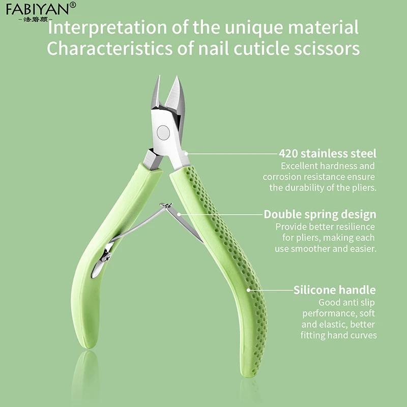 Cuticle Nippers Nail Manicure Cuticle Scissors Clippers Trimmer Dead Skin Remover Pedicure Stainless Steel Cutters