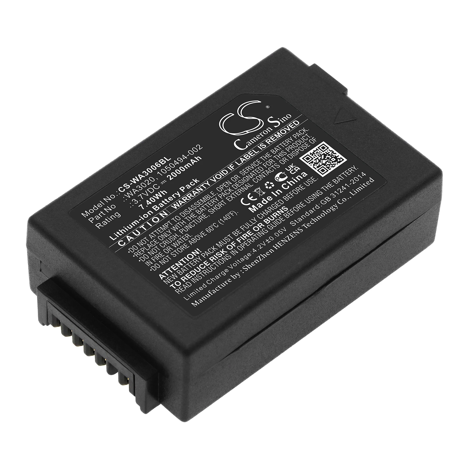

2000mAh Battery for Psion Barcode Scanner 1050494, 7525, 7525C, 7527, G1, G2, WA3006, WA3010