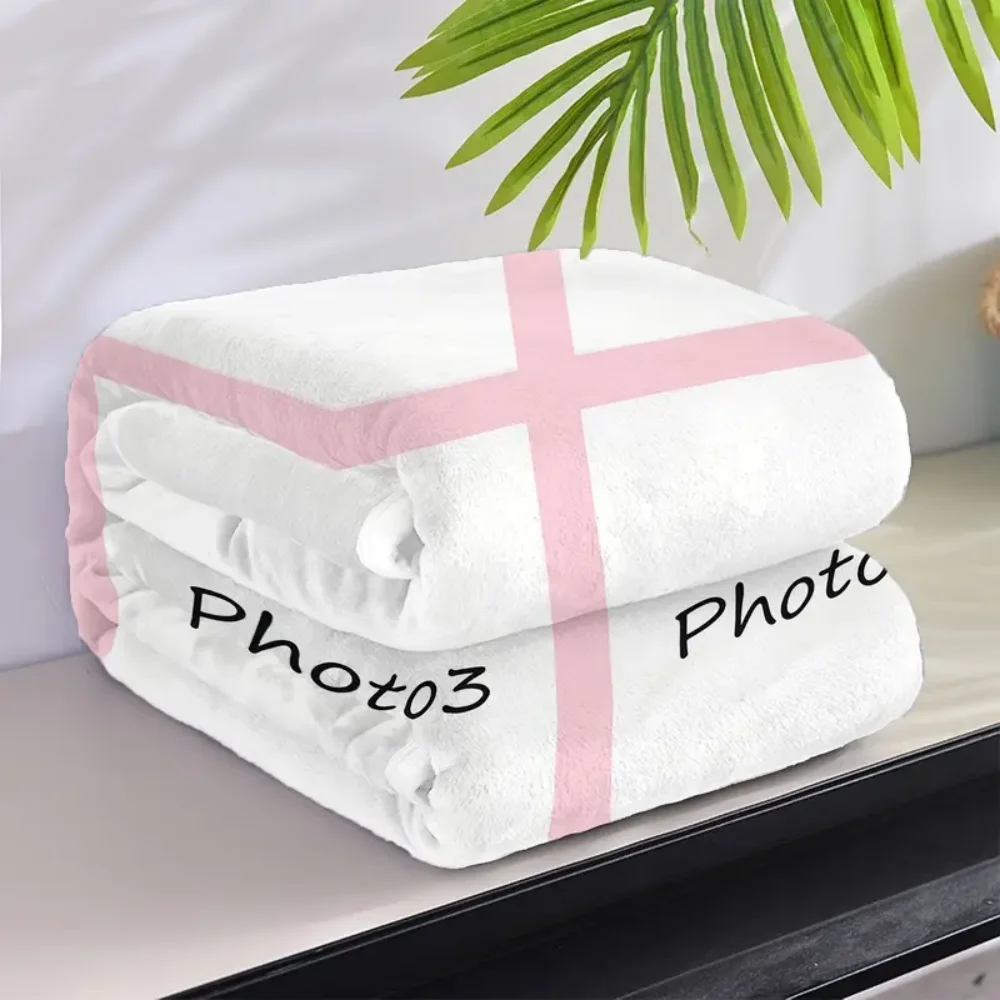 بطانية فلانيل مخصصة للصور - طباعة صورة شخصية، ناعمة ومريحة لجميع المواسم، هدية مثالية للعائلة والأصدقاء