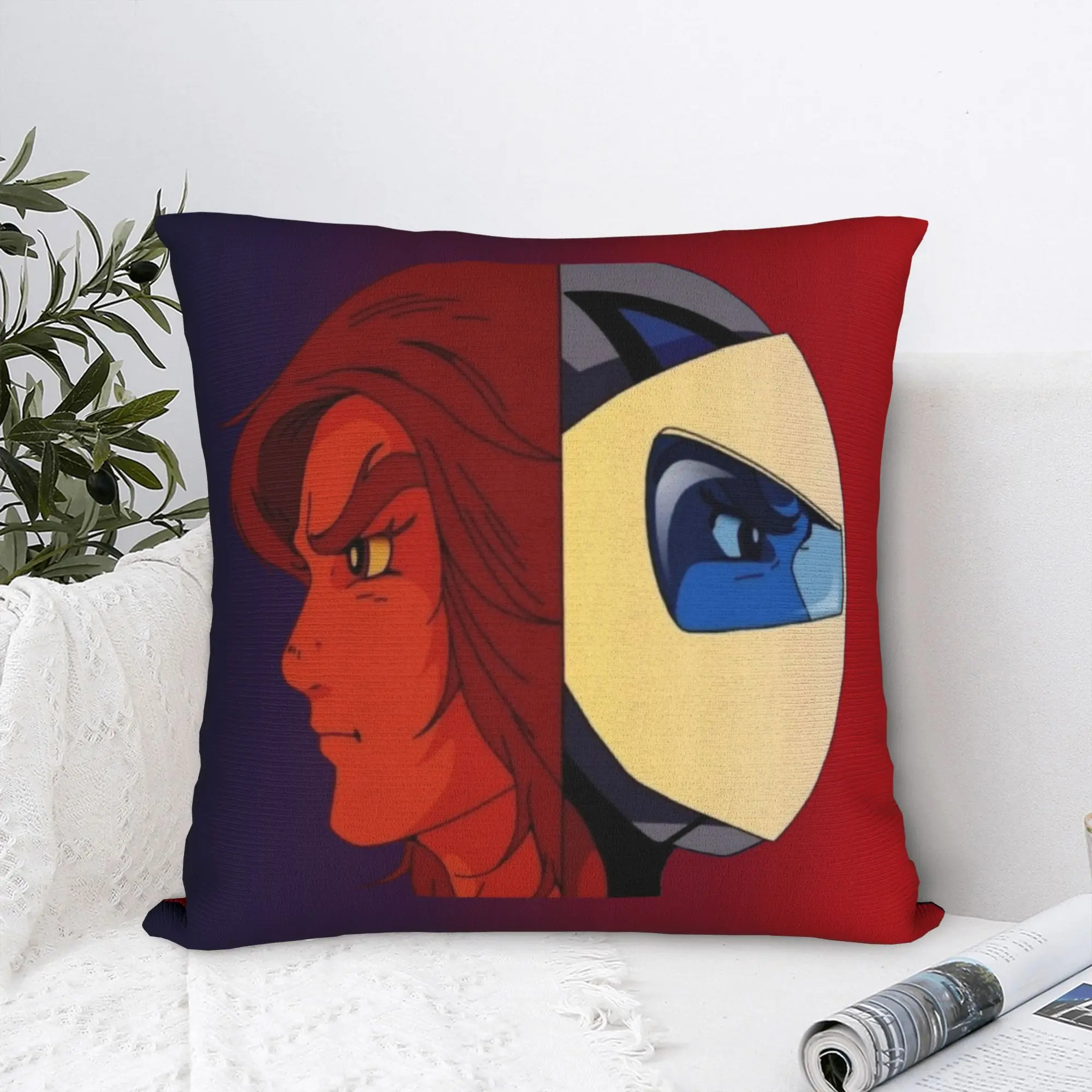 Nordic Style Goldrake Actarus Cushion Cover 45x45cm Polyester UFO Robot Grendizer Throw Pillow Case for Sofa Square Pillowcase