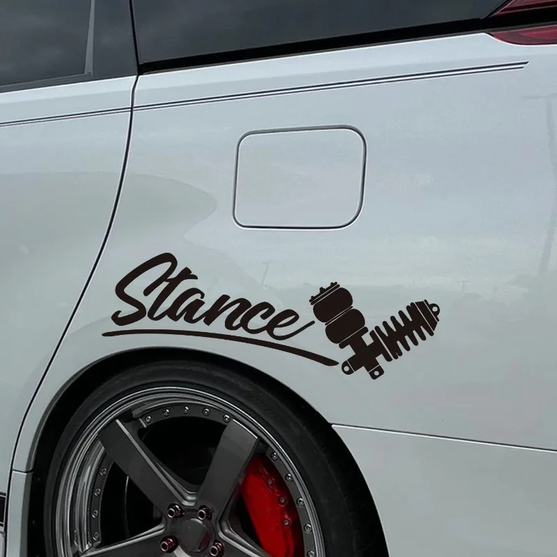 Maintaining Stance: JDM Car Modification - Air Suspension, Drift Track Style - Front and Rear Windshield Decorative Stickers