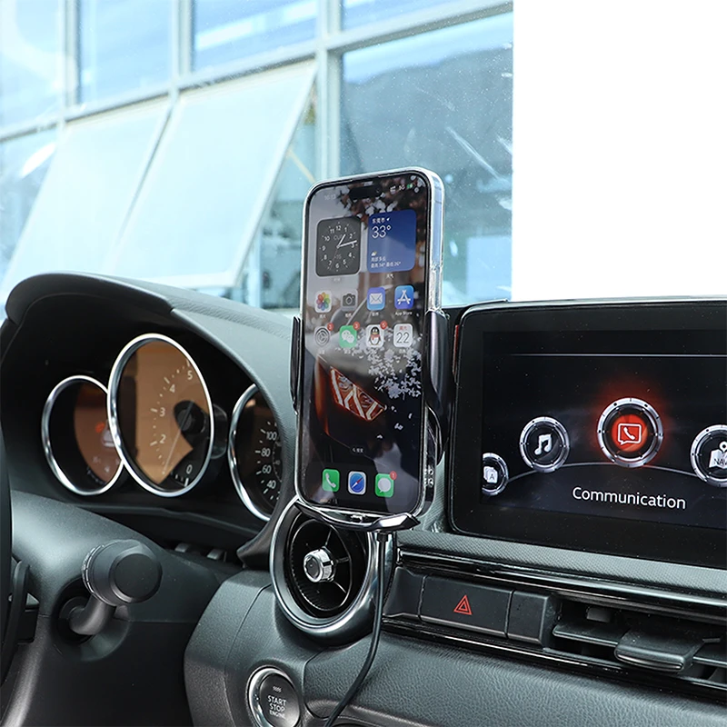 For Mazda MX-5 MX5 2016-2023 Car Central Control Mobile Phone Bracket GPS Navigation Bracket Seat Car Interior Accessories