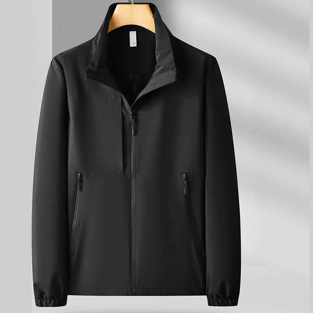 Men's Women's Standing Collar Solid Color  Jackets Autumn Winter Outdoor Sports Youth Couple Outfits Team Outfits