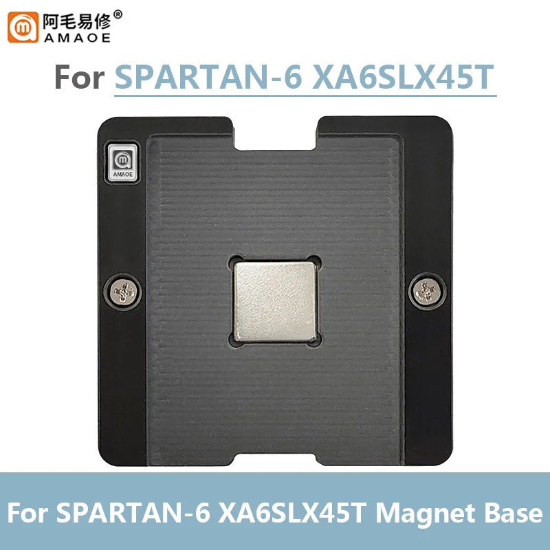 Amaoe 52-60Mm 0.25Mm Bga Reparatie Reballing Stalen Mesh Sjabloon Voor Spartan-6 Xa6slx 45T Tin Plant Platform Set