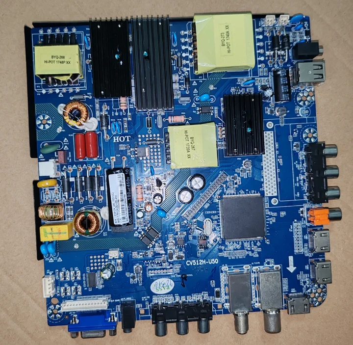 CV512H-U50 Three in one TV motherboard FOR 135--157V 500MA  WORKING  GOOD