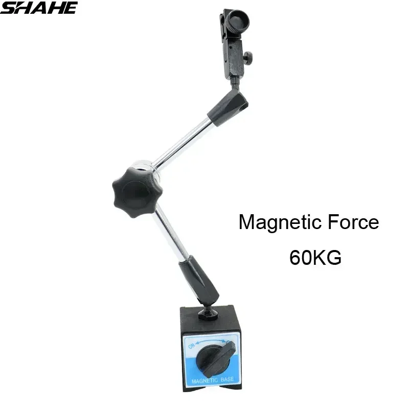 

Shahe Universal Flexible Stand Magnetic Base Holder Stand For Indicator Gauge Magnetic Force 60KG