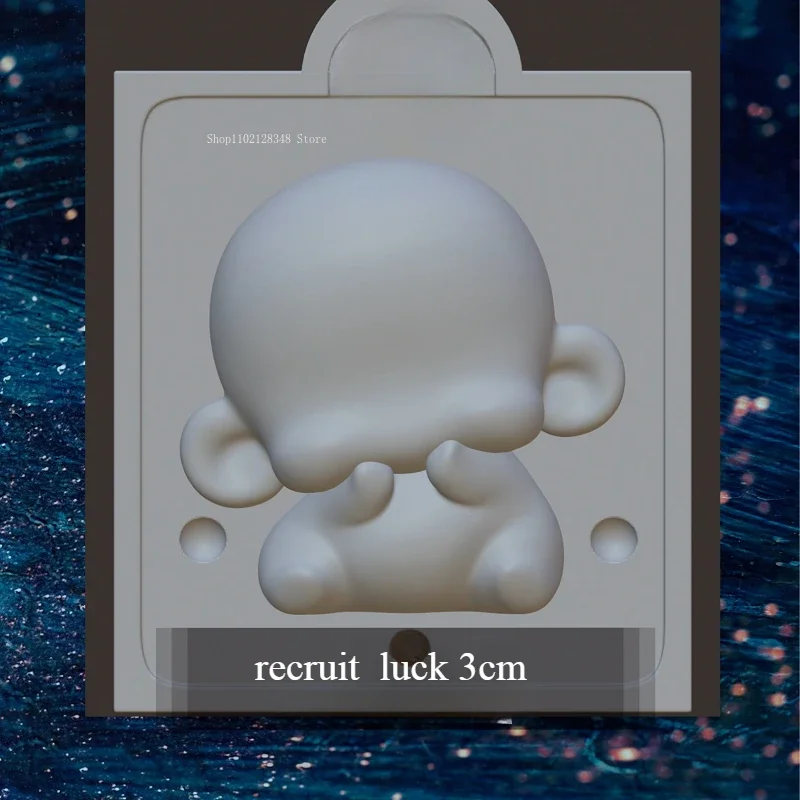 2cm/3cm/4.5cm/6cm Silicone Mold Handmade DIY Ultra Light Clay Stone Plastic Clay Making Cute Doll Q Version Body Film Tools