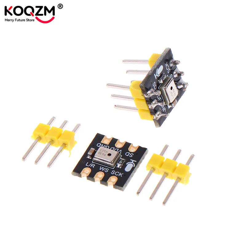 

Модуль всенаправленного микрофона INMP441, датчик MEMS, 24-битный высокоточный датчик с низким энергопотреблением, цифровой выход I2S, модуль датчика для ESP32