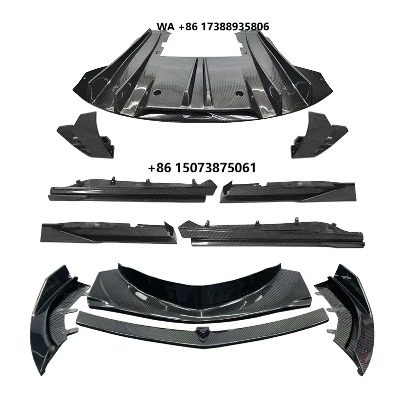 Car Body Kit Front Lip Rear Spoiler Hood Side Skirt Suitable for Mc-Laren GT Modified PRO Dry Carbon Fiber Conversion Car Parts