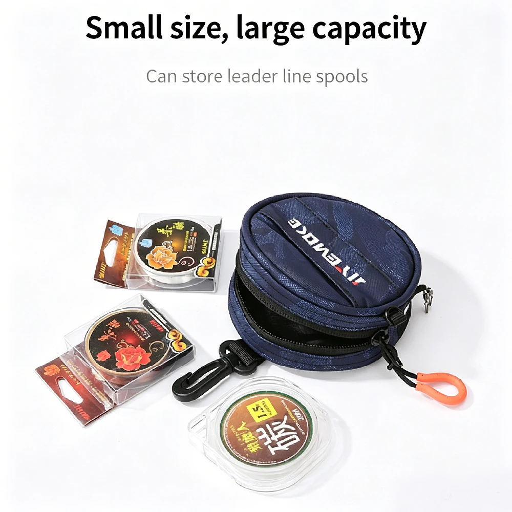 Waterproof Fishing Line Tackle Bag - Multifunctional Waist-Hanging Pouch for Carbon & Leader Lines, Portable Outdoor Angling Gea
