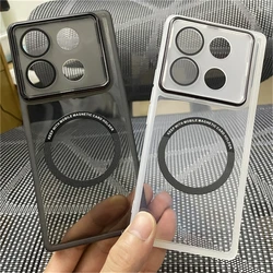 Magnetic Case For Infinix Note 30 Pro Case Soft Silicone Clear For MagSafe Cover For Infinix Note30 Pro 4G Camera Protect Shell