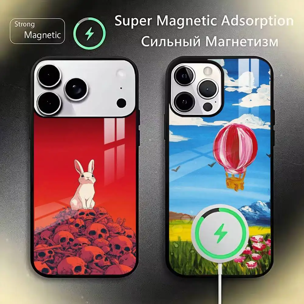 Retro Streetwear Aesthetic  Phone Case For iPhone17,16,15,14,13,12,11 Plus,Pro Magnetic For Magsafe Wireless Charging