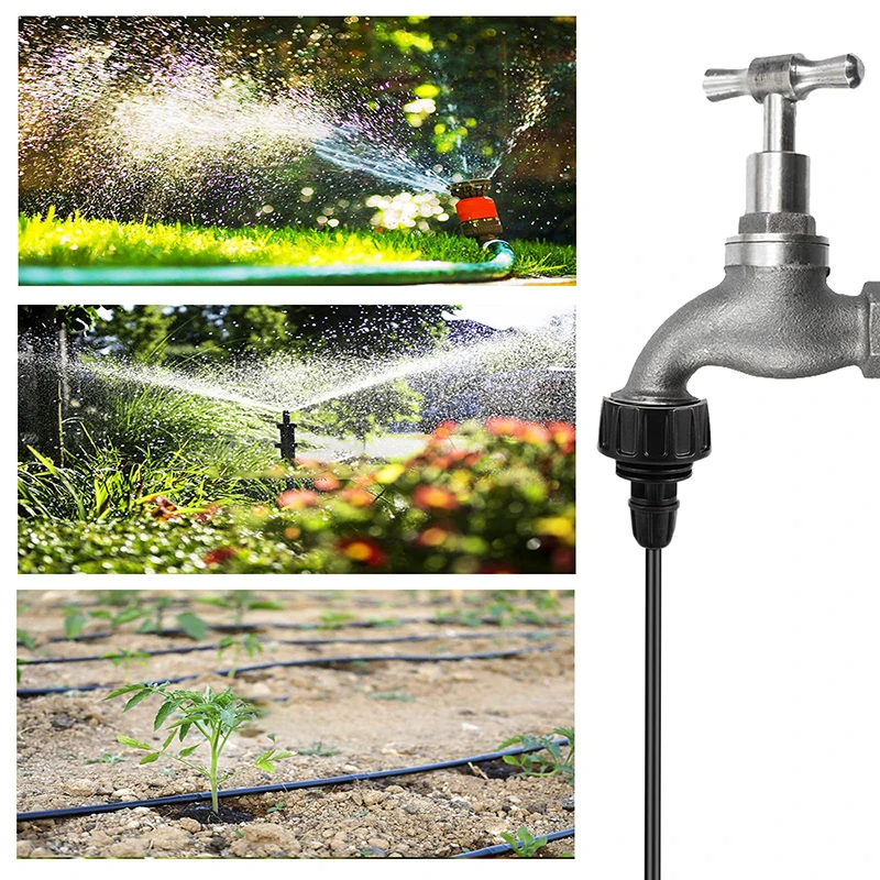 5pcs Garden Hose Adapter Lock Barbed Design For Garden Tap 3/4