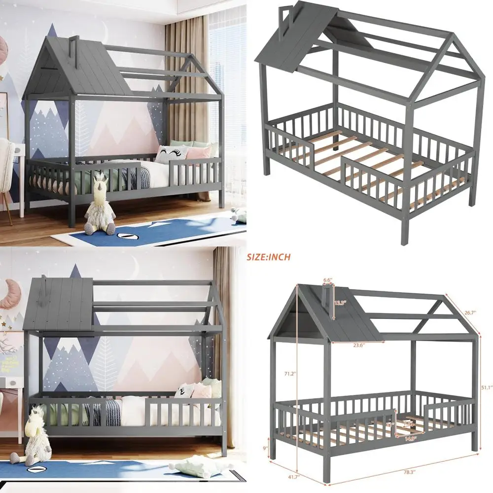 Twin Size Wooden Ki… - image